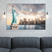 Liberty with Lower Manhattan