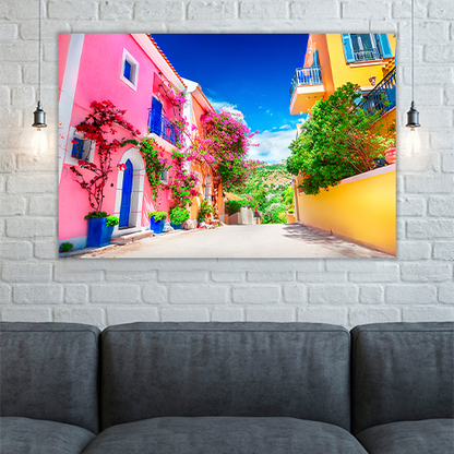 Street in Kefalonia Greece