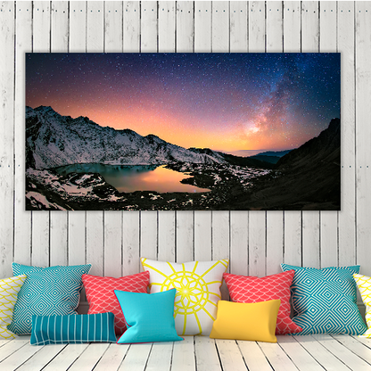 Milky way Under the Mountains