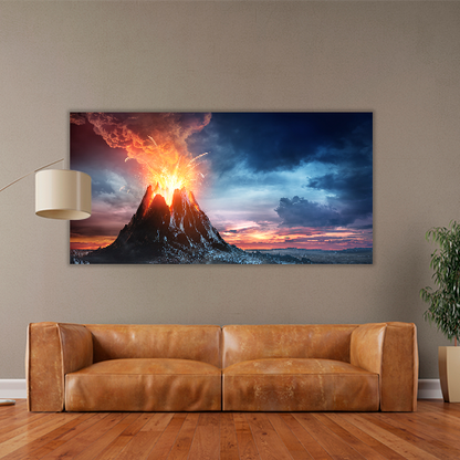 Volcanic mountain Eruption