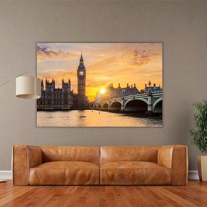 Big ben at sunset