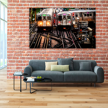 Train on Elevated Tracks