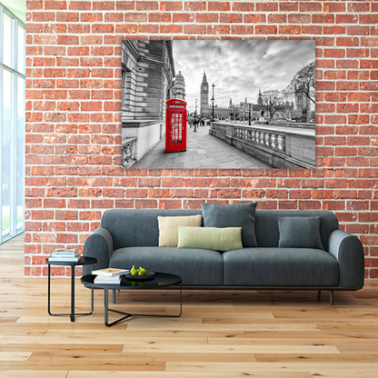 Red booth in London