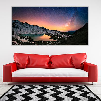 Milky way Under the Mountains