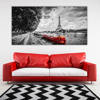 Eiffel Tower over Seine River
