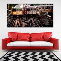 Train on Elevated Tracks