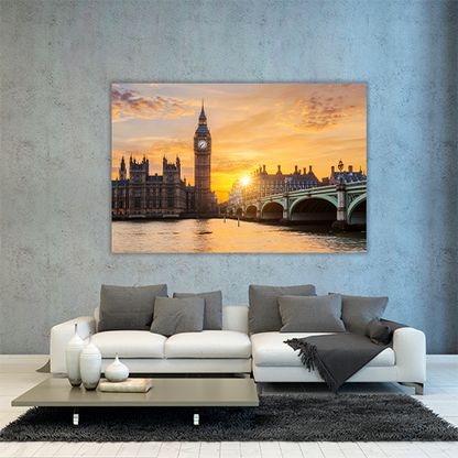 Big ben at sunset
