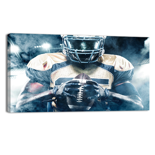 Football Player on Stadium