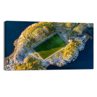 Football field in Henningsvaer