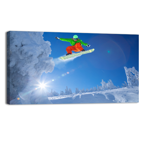 Jumping Against Blue Sky