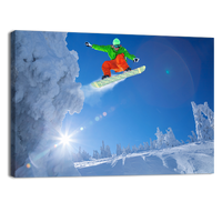 Jumping Against Blue Sky