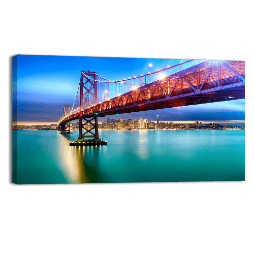 Bay Bridge illuminated