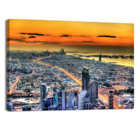 Sunset above Dubai