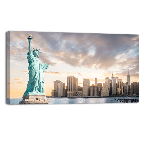 Liberty with Lower Manhattan