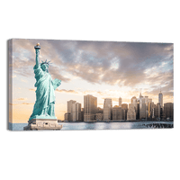 Liberty with Lower Manhattan