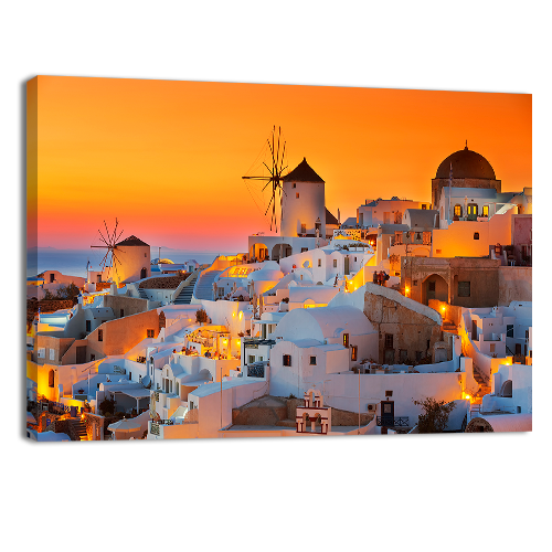 Oia at sunset