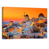 Oia at sunset