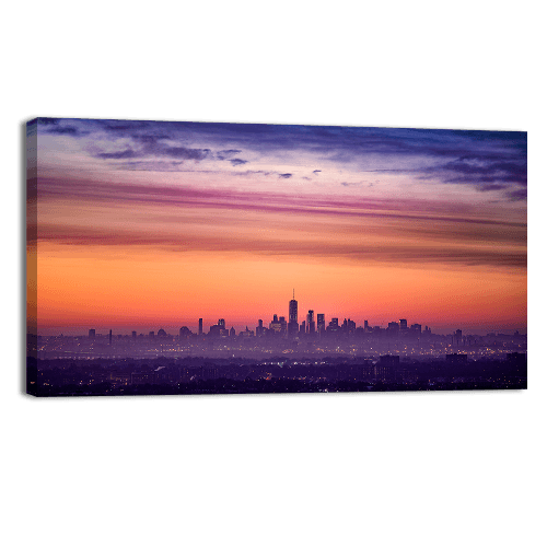 Colorful Sunrise over New York City