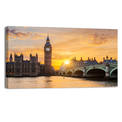 Big ben at sunset
