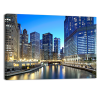 Chicago skyline Along the River