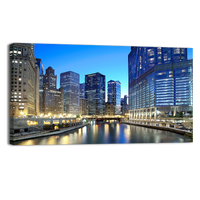 Chicago skyline Along the River