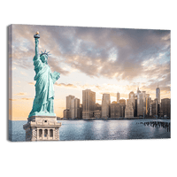 Liberty with Lower Manhattan