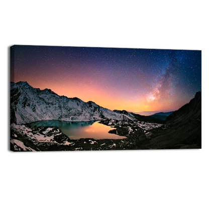 Milky way Under the Mountains