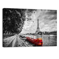 Eiffel Tower over Seine River