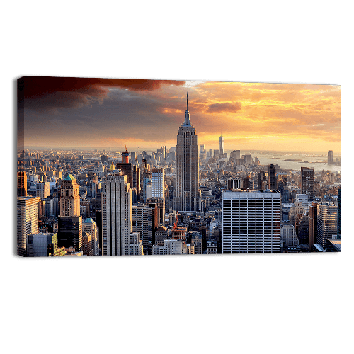 New York Skyline at Sunset