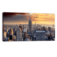 New York Skyline at Sunset