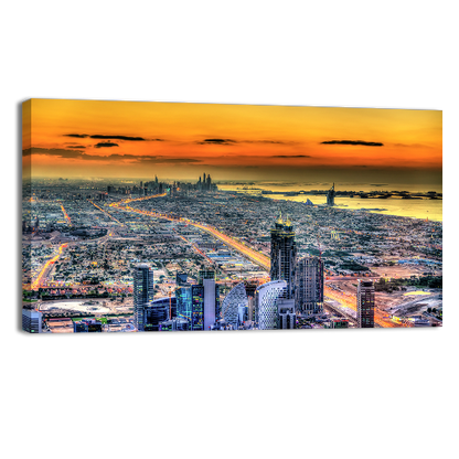 Sunset above Dubai