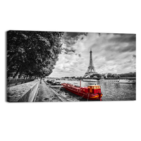 Eiffel Tower over Seine River