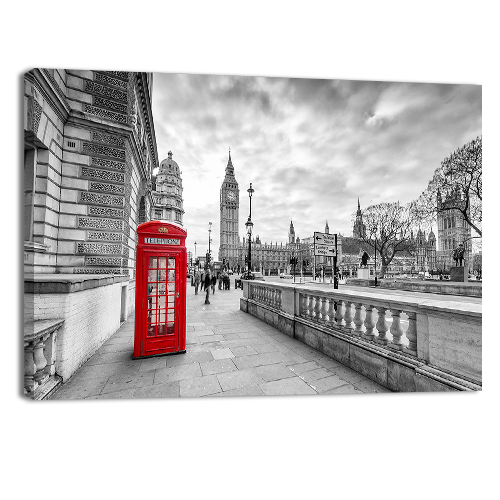 Red booth in London