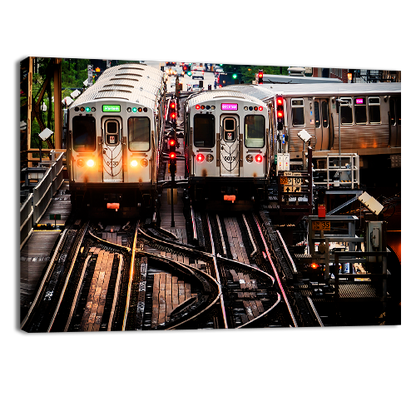 Train on Elevated Tracks