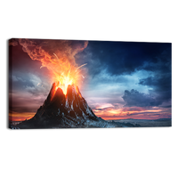 Volcanic mountain Eruption