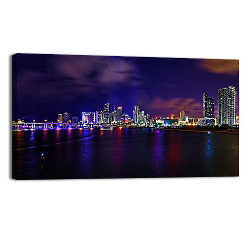 Miami Skyline at Night