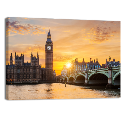 Big ben at sunset
