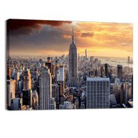 New York Skyline at Sunset