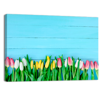 Tulips in blue