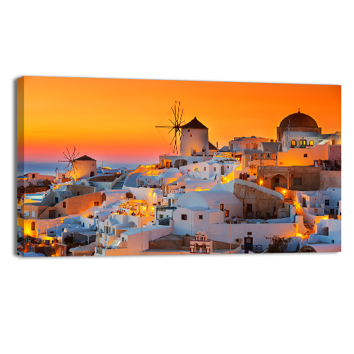 Oia at sunset