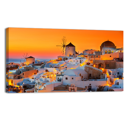Oia at sunset