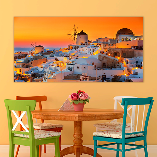 Oia at sunset