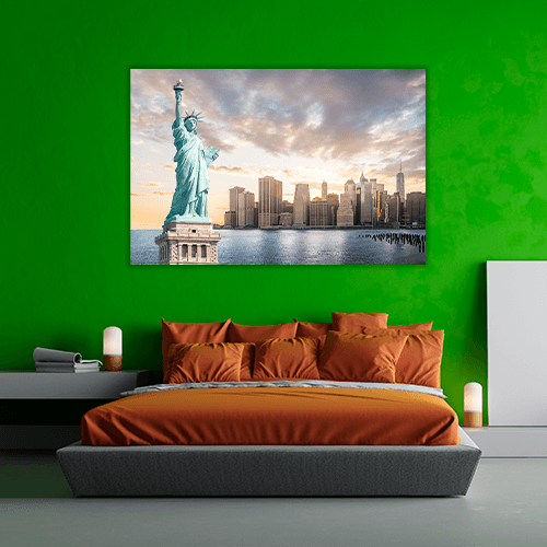Liberty with Lower Manhattan