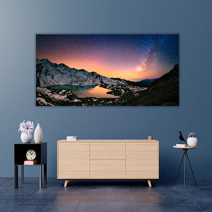 Milky way Under the Mountains