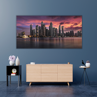 Dubai Marina During a Cloudy Sunset
