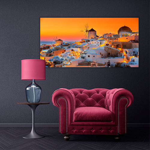 Oia at sunset