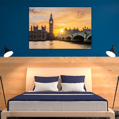 Big ben at sunset