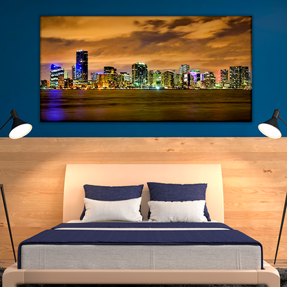 Miami Skyline After Dark