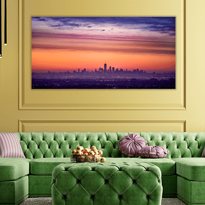 Colorful Sunrise over New York City