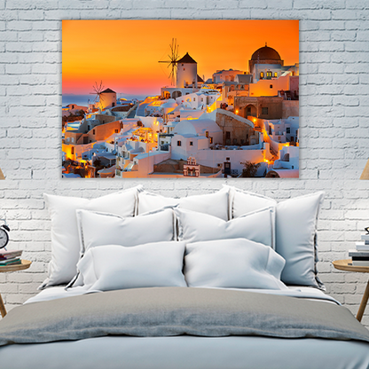 Oia at sunset